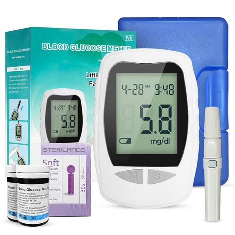 Blood Glucose Monitor Kit Diabetes Testing Kit With Test Strips