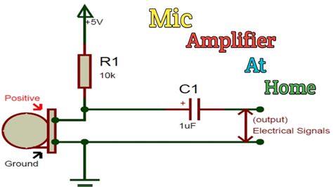 How To Make A Mic Amplifier At Homemic Circuit Youtube