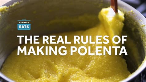 How To Make Perfect Polenta Serious Eats Youtube
