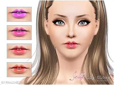 Pralinesims Lace Lip Jelly Duo With And Without Teeth