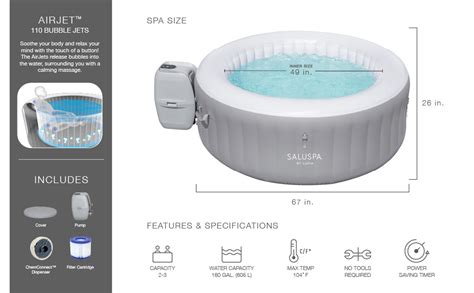 Bestway Saluspa St Lucia Airjet Inflatable Hot Tub
