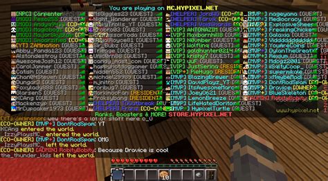 Random Staff Meetup In Housing Hypixel Minecraft Server And Maps