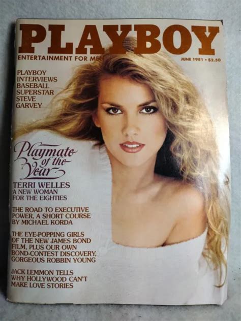 Playboy Magazine June Playmate Of The Year Terri Wells Vintage