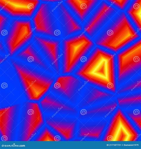 Yellow Orange Blue Shapes Background Abstract Texture Stock