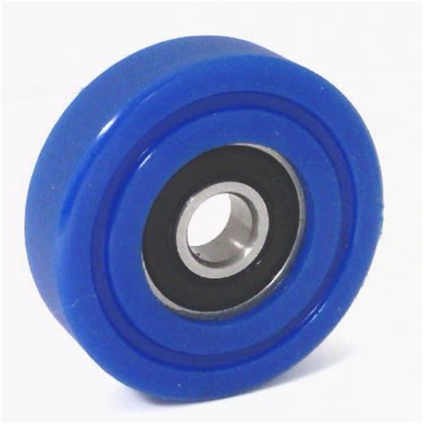 8x40x11mm Polyurethane Rubber Roller Wheel Bearing Sealed Miniature