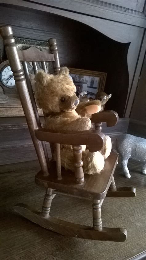 Vintage Victorian Style Toy Rocking Chair