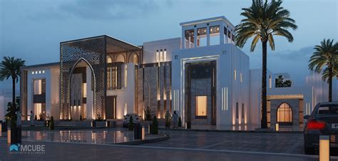Islamic Private Villa Uae On Behance Village House Design Modern