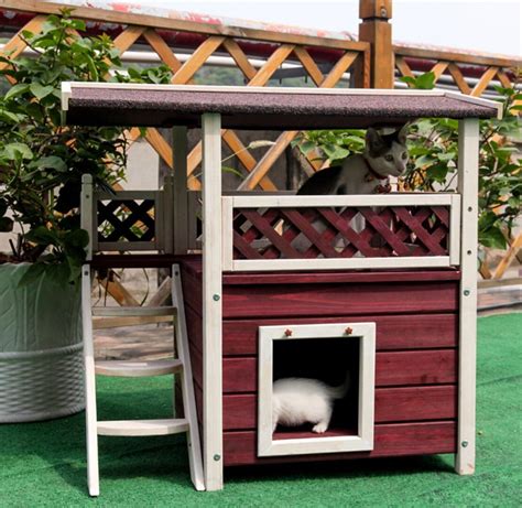 Robot Check Outdoor Cat House Outdoor Shelters Cat Condo