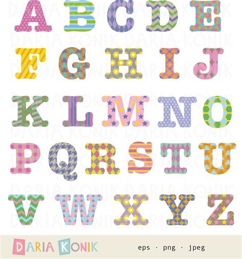 Download 36000+ royalty free alphabet z vector images. Patterned Alphabet Clip Art Set-A-Z uppercase letters