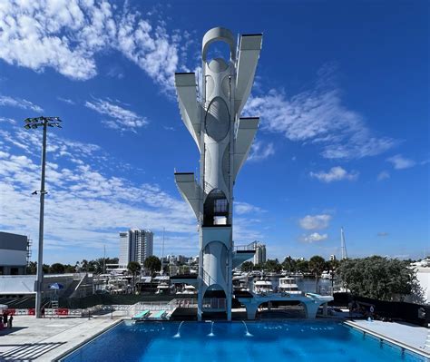 Fort Lauderdale Aquatic Center Debuts 27 Meter Dive Tower With