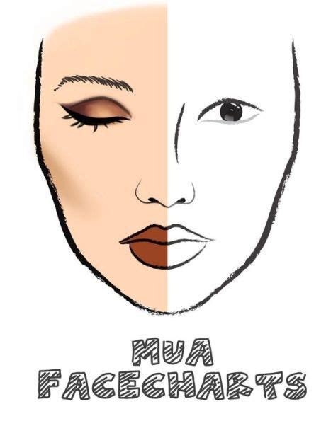 Mua Facecharts Julia Face Chart Makeup Face Charts Face