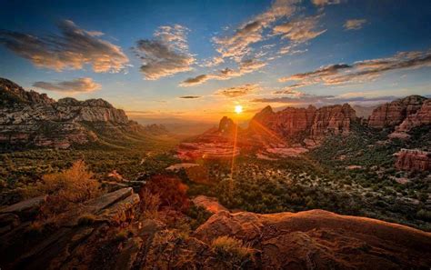 Stunning View On Schnebly Hill Arizona Usa Landscape Photos