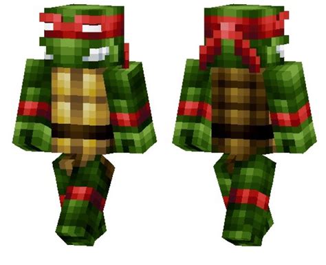 Raphael Skin Ninja Turtles Minecraft Pe Bedrock Skins
