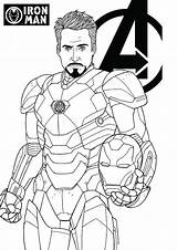 Avengers Coloring Pages Printable Kids Adults Man Iron Pdf Print Color Stark Favorite Craft sketch template