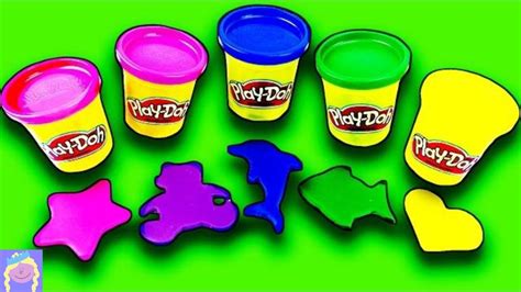 Learn Colors With Play Doh And Fun Shapes Youtube