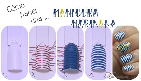 Uñas mariquitas uñas marinas uñas japonesas uñas para playa uñas decoradas manos uñas semipermanentes diseños de uñas cortas uñas. Tutorial- Cómo hacer uñas marineras » Nataliciosa.com