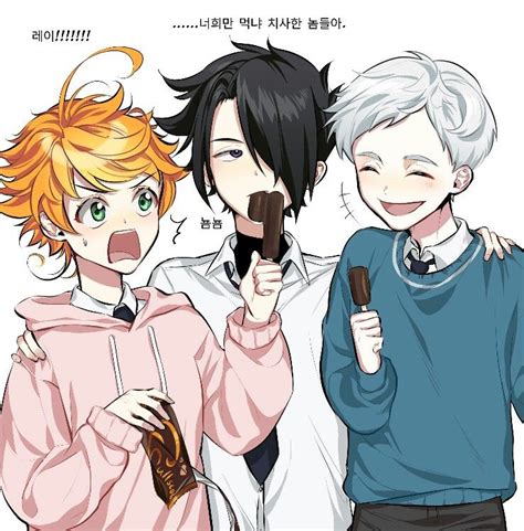 Emma X Ray Fanart Emma Norman And Ray The Promised Neverland X Peter