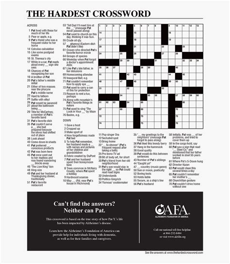 New York Times Crossword Printable Customize And Print