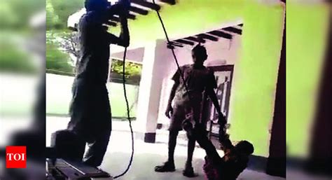 Meerut Orphan Boy Hanged Upside Down Flogged Meerut News Times Of