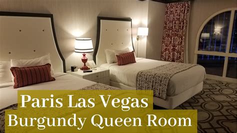 Paris Las Vegas Burgundy Queen Room Youtube