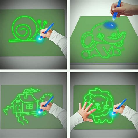 Magiczna Tablica Do Rysowania Wiat Em Led Uv Bobo Toys Pl