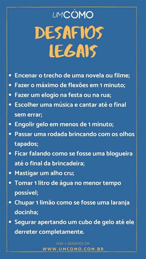 Verdades Para Verdade Ou Desafio