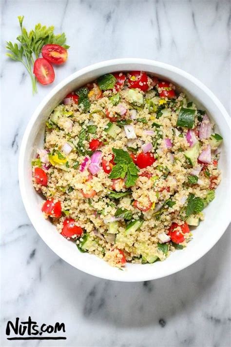 Quinoa Tabbouleh Salad Recipe Gluten Free The Nutty Scoop From Nuts