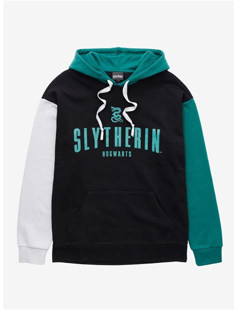Harry Potter Slytherin Color Block Collegiate Hoodie Boxlunch