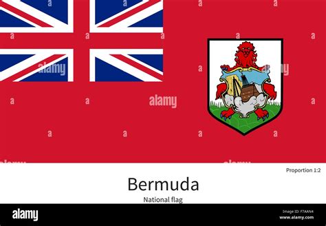National Flag Of Bermuda With Correct Proportions Element Colors Stock Vector Image Art Alamy