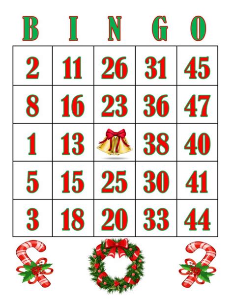 Find here the cutest, most christmassy design to start playing at home with your friends and family. Printable Bingo Cards 1 20 | Printable Card Free