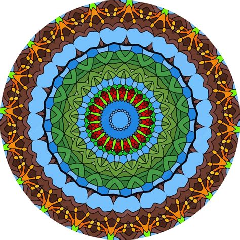 Bunte Mandala Design Hintergrund Anti Stress Therapie Muster Premium