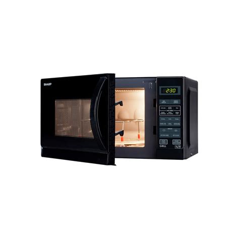 Sharp R662km 800w 20l Freestanding Microwave With Grill Black