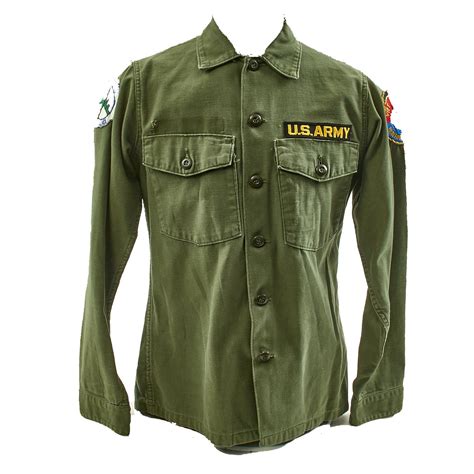 Original Us Army Vietnam War Viet Cong Hunting Club Fatigue Shirt