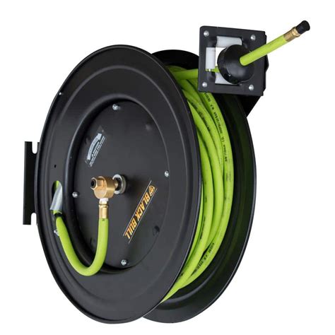Black Bull Ft Retractable Air Hose Reel With Auto Rewind Ahar The Home Depot