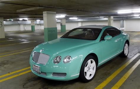 Tiffany Blue Bentley Continental Gt Spotted In Beverly Hills