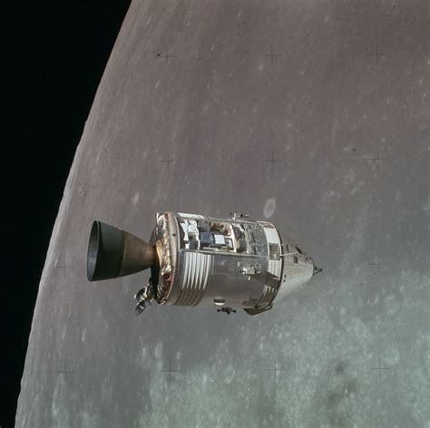 Humanoidhistory “the Apollo 15 Command Module Orbits The Moon As Seen From The Lunar Module