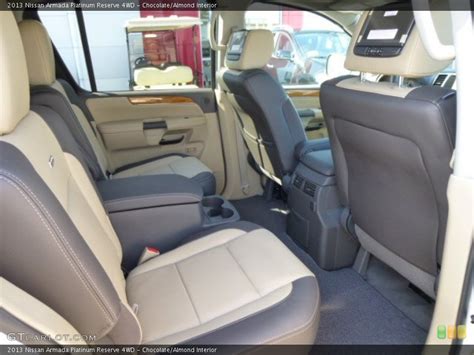 Chocolatealmond Interior Rear Seat For The 2013 Nissan Armada Platinum