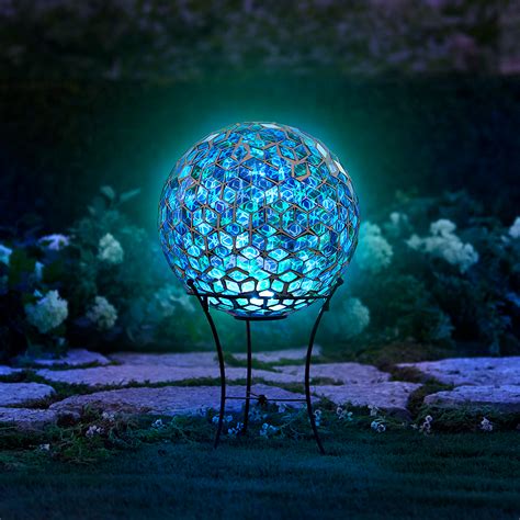 The Color Morphing Illuminated Orb Hammacher Schlemmer Outdoor
