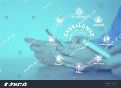 Excellence Concept Icons Keywords Stock Photo 411904237 Shutterstock