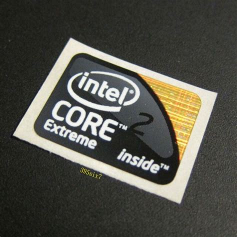 Intel Core 2 Extreme Desktop Size Sticker 18mm X 24mm For Sale Online