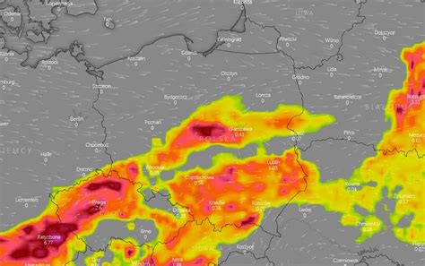Radar burzowy na żywo pokazuje przemieszczające się dziś chmury i komórki. Mapa Burze Polska | Polska Mapa