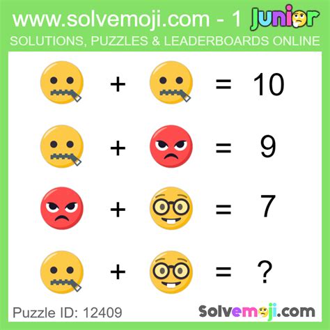 Math picture puzzles buchanansdachurch org. Solvemoji Emoji Math Puzzle 12409