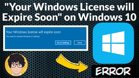 Your Windows License Will Expire Soon How To Fix YouTube