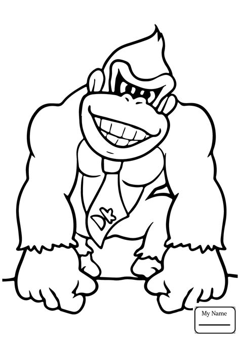 Diddy Kong Coloring Pages Coloring Pages