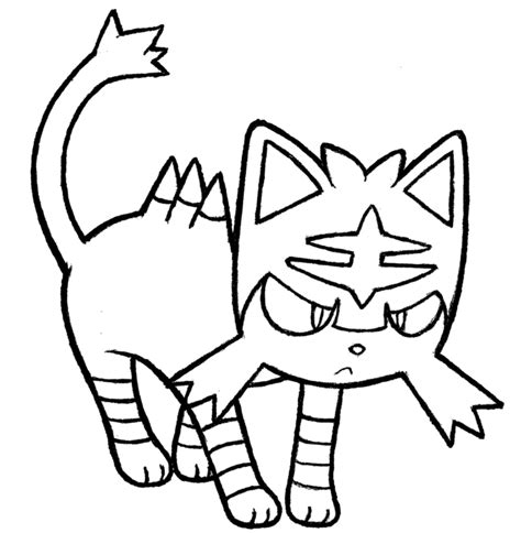 Printable Litten Coloring Pages Anime Coloring Pages