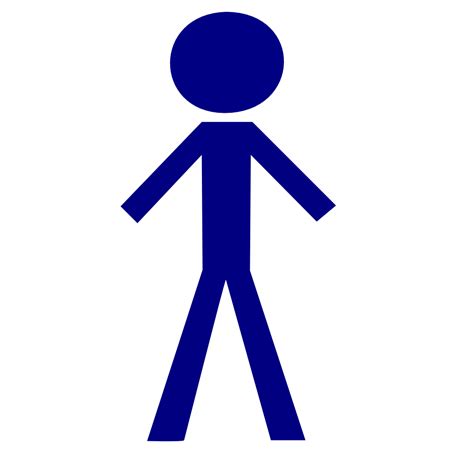 Onlinelabels Clip Art Stick Figure Icon Tall Male