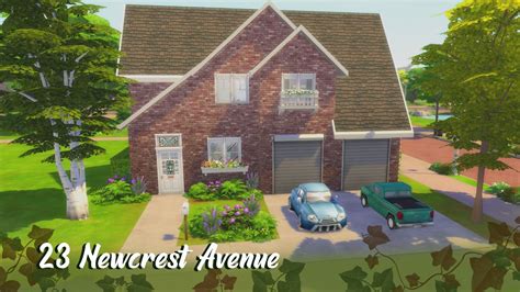 23 Newcrest Avenue Sims 4 Speed Build Youtube