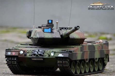 116 Rc Panzer Leopard 2a6 Ir Kanonenrauch Taigen Metall Edition