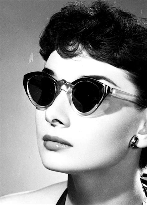 Audrey Hepburn With Vintage Sunglasses Photographed By Angus Mcbean