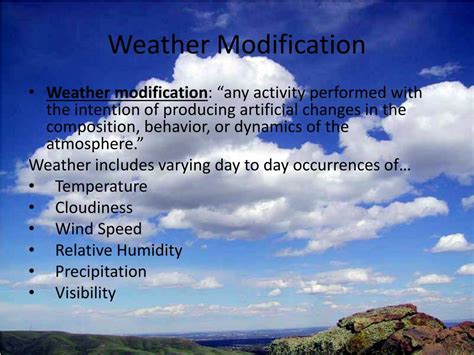 Ppt Weather Modification Powerpoint Presentation Free Download Id